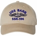 USS Barb SSN-596 with Dolphins Unstructured Dad Cap