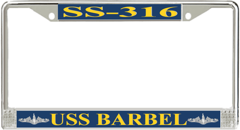USS Barbel SS-316 License Plate Frame