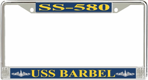 USS Barbel SS-580 License Plate Frame