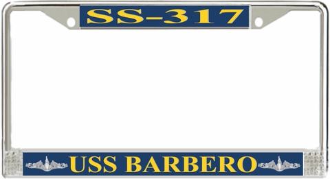USS Barbero SS-317 License Plate Frame