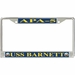 USS Barnett APA-5 License Plate Frame