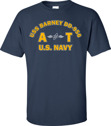 USS BARNEY DD-956 Rate AT Aviation Electronics Technician T-Shirt