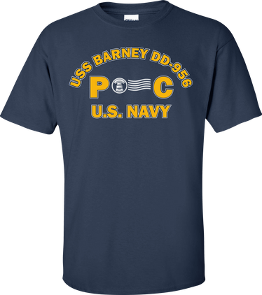 USS BARNEY DD-956 Rate PC Postal Clerk T-Shirt