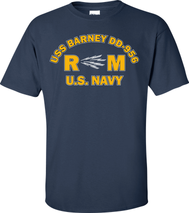 USS BARNEY DD-956 Rate RM Radioman T-Shirt