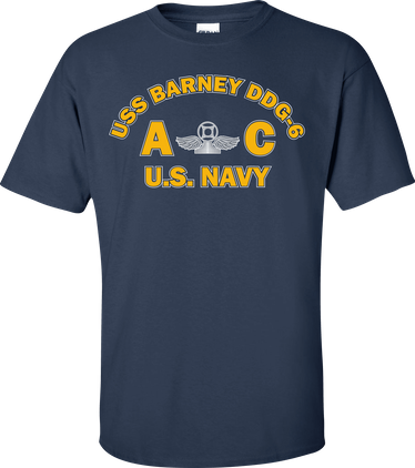 USS BARNEY DDG-6 Rate AC Air Traffic Controller T-Shirt