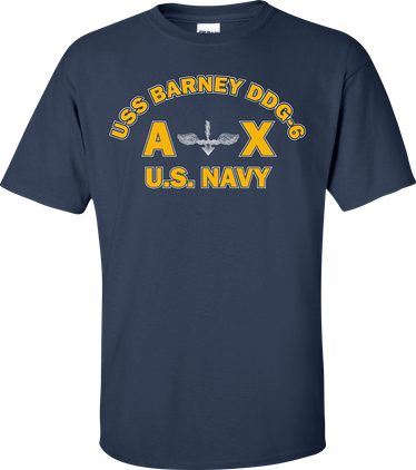 USS BARNEY DDG-6 Rate AX Antisubmarine Warfare Technician T-Shirt