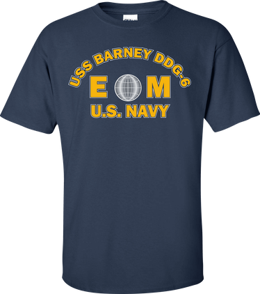 USS BARNEY DDG-6 Rate EM Electricians Mate T-Shirt