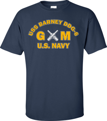USS BARNEY DDG-6 Rate GM Gunners Mate T-Shirt