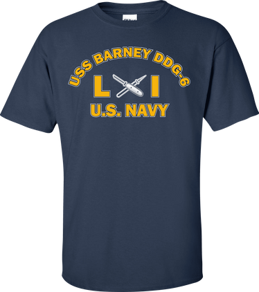 USS BARNEY DDG-6 Rate LI Lithographer T-Shirt