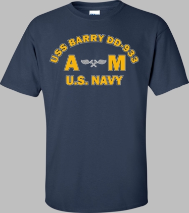 USS BARRY DD-933 Rate AM Aviation Structural Mechanic T-Shirt