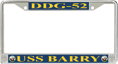 USS Barry DDG-52 License Plate Frame
