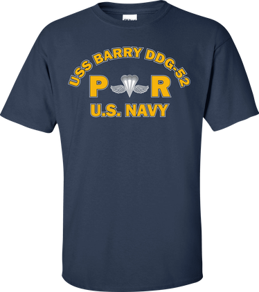 USS BARRY DDG-52 Rate PR Aircrew Survival Equipmentman T-Shirt