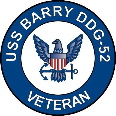 USS Barry DDG-52 Veteran Decal Sticker