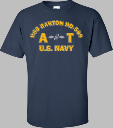 USS BARTON DD-599 Rate AT Aviation Electronics Technician T-Shirt