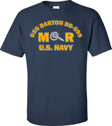 USS BARTON DD-599 Rate MR Machinery Repairman T-Shirt