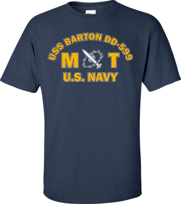 USS BARTON DD-599 Rate MT Missile Technician T-Shirt