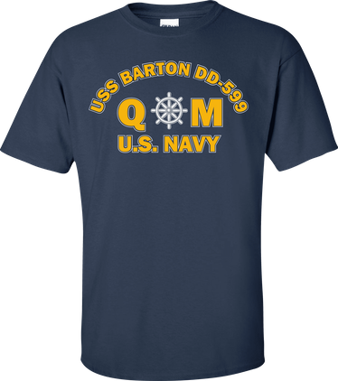 USS BARTON DD-599 Rate QM Quartermaster T-Shirt