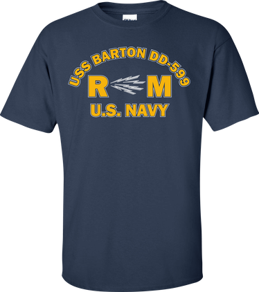 USS BARTON DD-599 Rate RM Radioman T-Shirt