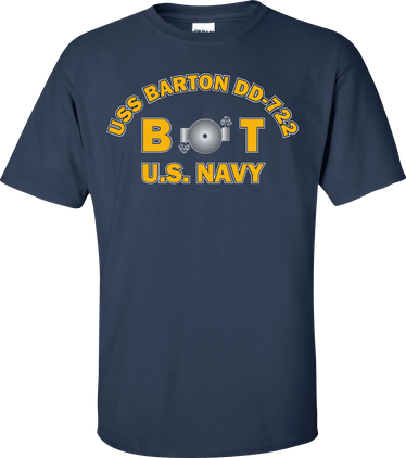 USS BARTON DD-722 Rate BT Boiler Technician T-Shirt