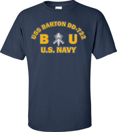 USS BARTON DD-722 Rate BU Builder T-Shirt
