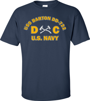 USS BARTON DD-722 Rate DC Damage Controlman T-Shirt