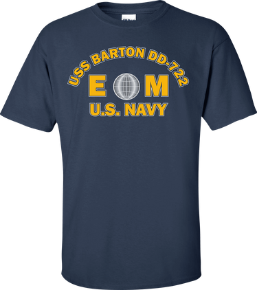 USS BARTON DD-722 Rate EM Electricians Mate T-Shirt