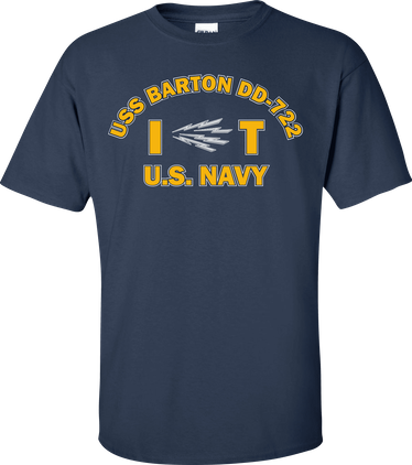 USS BARTON DD-722 Rate IT Information Systems Technician T-Shirt