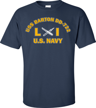 USS BARTON DD-722 Rate LI Lithographer T-Shirt