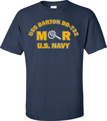 USS BARTON DD-722 Rate MR Machinery Repairman T-Shirt