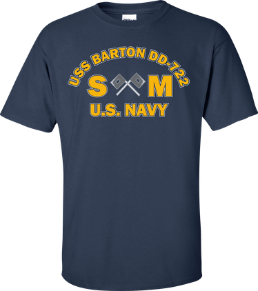 USS BARTON DD-722 Rate SM Signalman T-Shirt