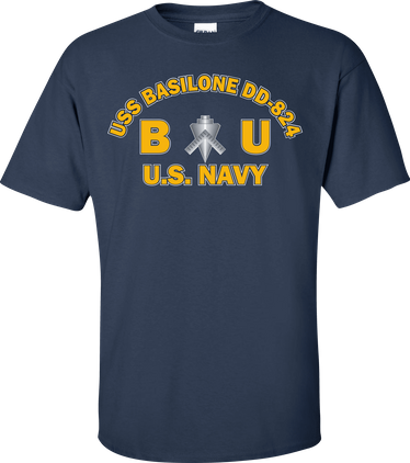 USS BASILONE DD-824 Rate BU Builder T-Shirt
