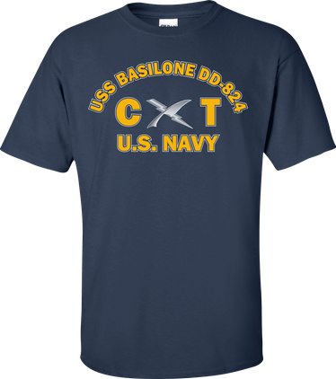 USS BASILONE DD-824 Rate CT Cryptologic Technician T-Shirt