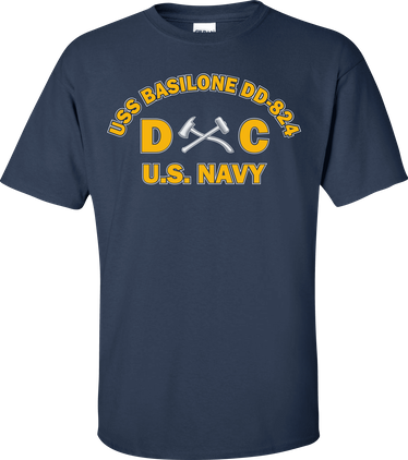 USS BASILONE DD-824 Rate DC Damage Controlman T-Shirt