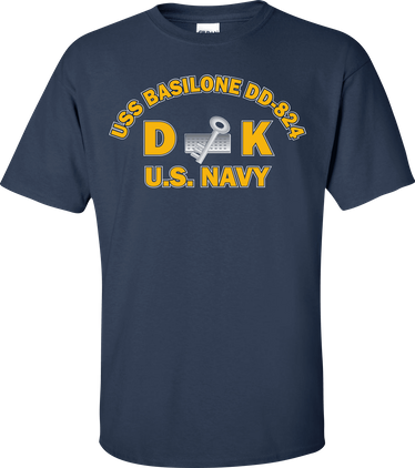 USS BASILONE DD-824 Rate DK Disbursing Clerk T-Shirt