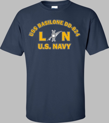 USS BASILONE DD-824 Rate LN Legalman T-Shirt