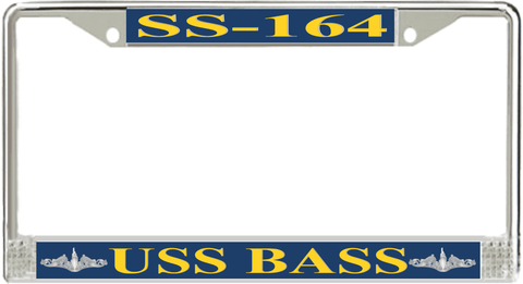 USS Bass SS-164 License Plate Frame