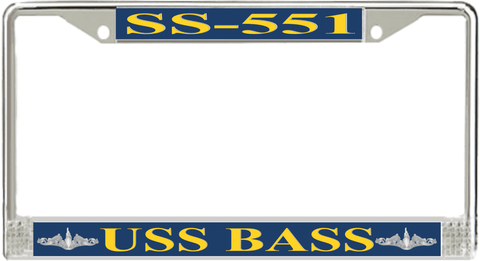 USS Bass SS-551 License Plate Frame