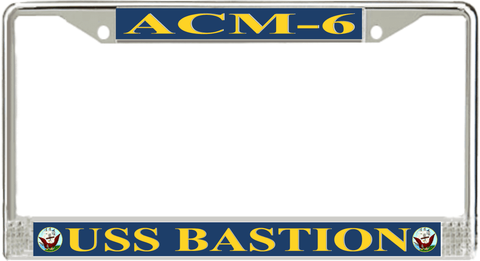 USS Bastion ACM-6 License Plate Frame