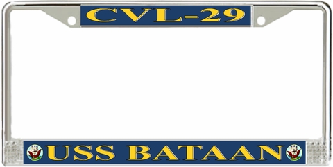 USS Bataan CVL-29 License Plate Frame