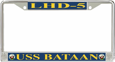 USS Bataan LHD-5 License Plate Frame