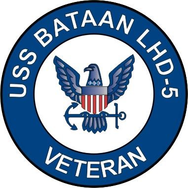 USS Bataan LHD-5 Veteran Decal Sticker