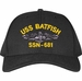 USS Batfish SSN-681 with Dolphins Custom Embroidered Cap