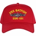 USS Batfish SSN-681 with Dolphins Custom Embroidered Cap