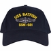 USS Batfish SSN-681 with Dolphins Custom Embroidered Cap