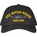 USS Baton Rouge SSN-689 with Dolphins Custom Embroidered Cap