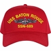USS Baton Rouge SSN-689 with Dolphins Custom Embroidered Cap