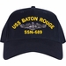 USS Baton Rouge SSN-689 with Dolphins Custom Embroidered Cap