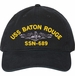 USS Baton Rouge SSN-689 with Dolphins Unstructured Dad Cap