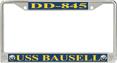 USS Bausell DD-845 License Plate Frame