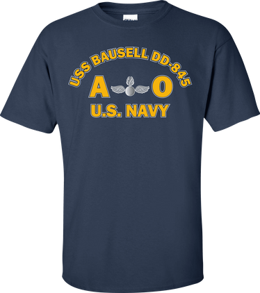 USS BAUSELL DD-845 Rate AO Aviation Ordnanceman T-Shirt